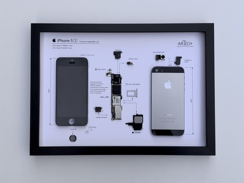 Iphone space gray quadro - 5s, |